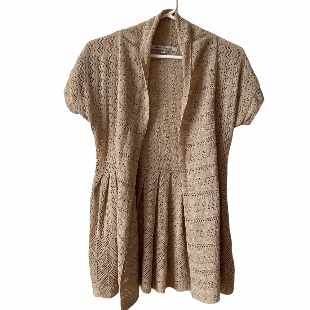 American Rag Cie Open Front Knit Sweater, Medium